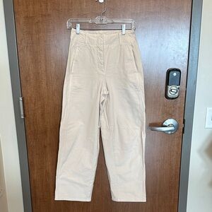 Wilfred Cream Wide Leg Pants